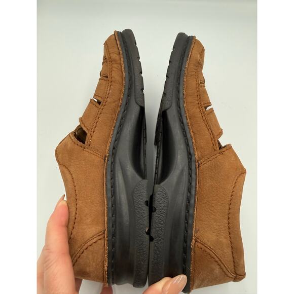 Birkenstock Madeira Fisherman Sandals Brown Nubuck Leather Size 39 Comfort Boho main image 9